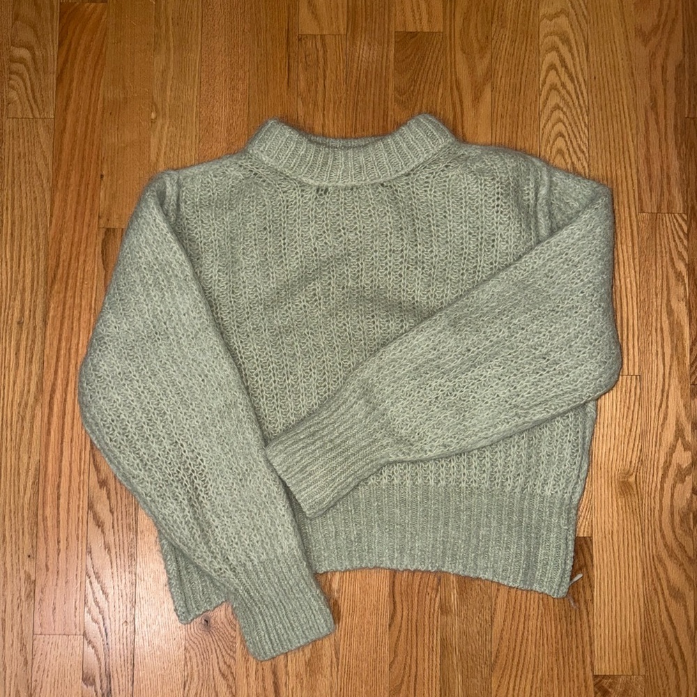 H&M Alpaca Blend Sweater - Soft Green
